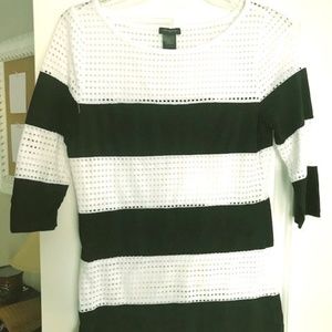 Black and white stripped top